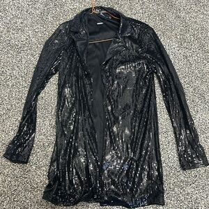 Sequin blazer jacket